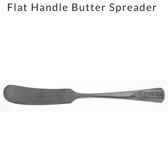 Butter spreaders, 1930s. Everlasting. Collectible Flat handle. RARE find. Used - Picture 3 of 5